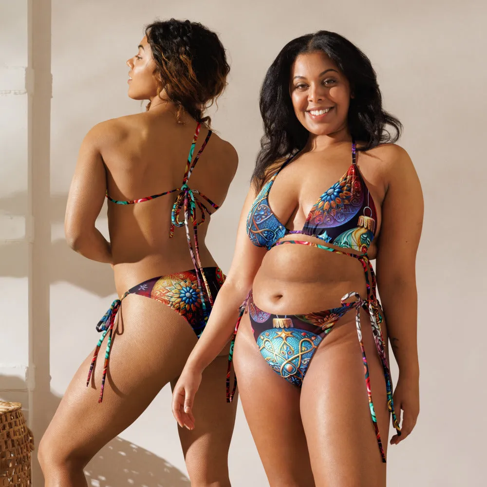 Whimsical Winter Wear String Bikini