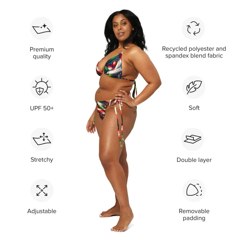 Whimsical Winter Wear String Bikini