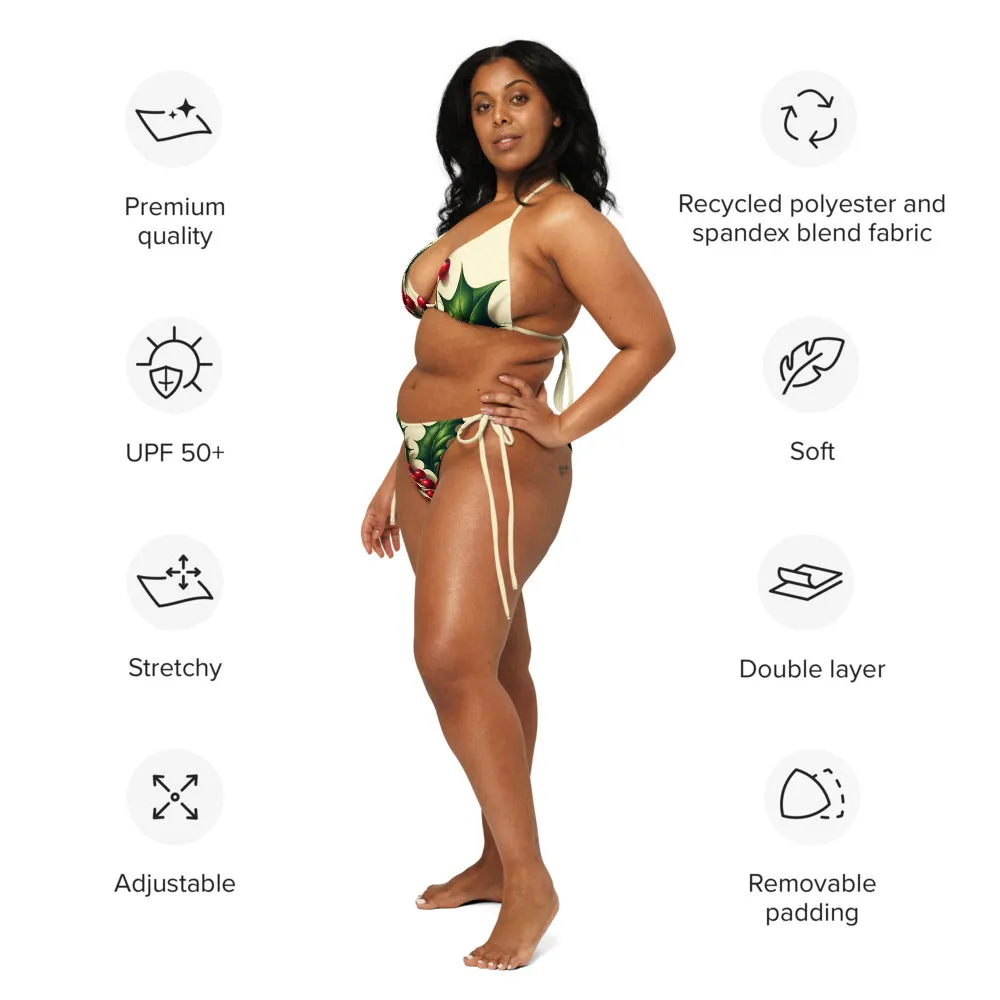 Whimsical Winter Wear String Bikini