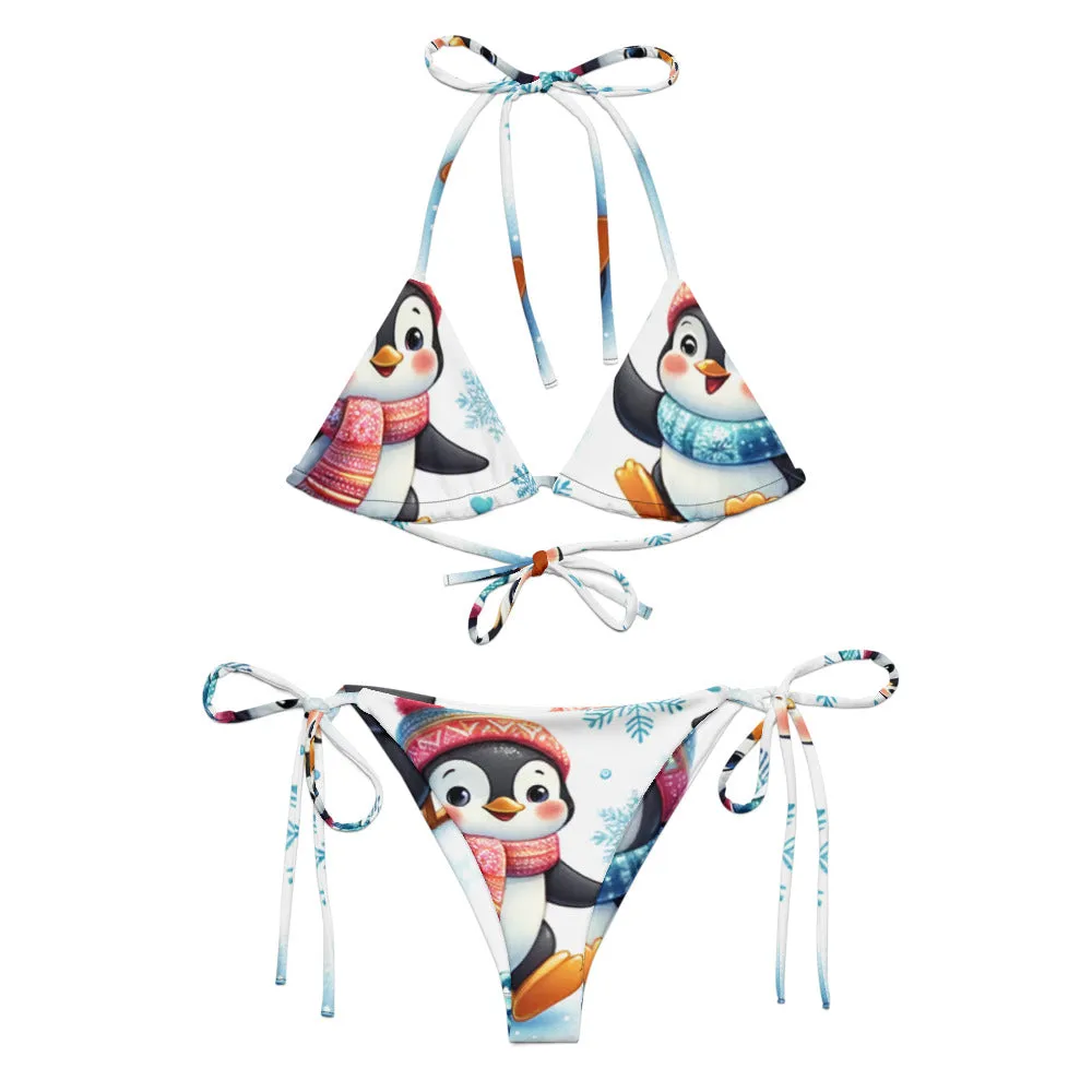 Whimsical Winter Wear String Bikini