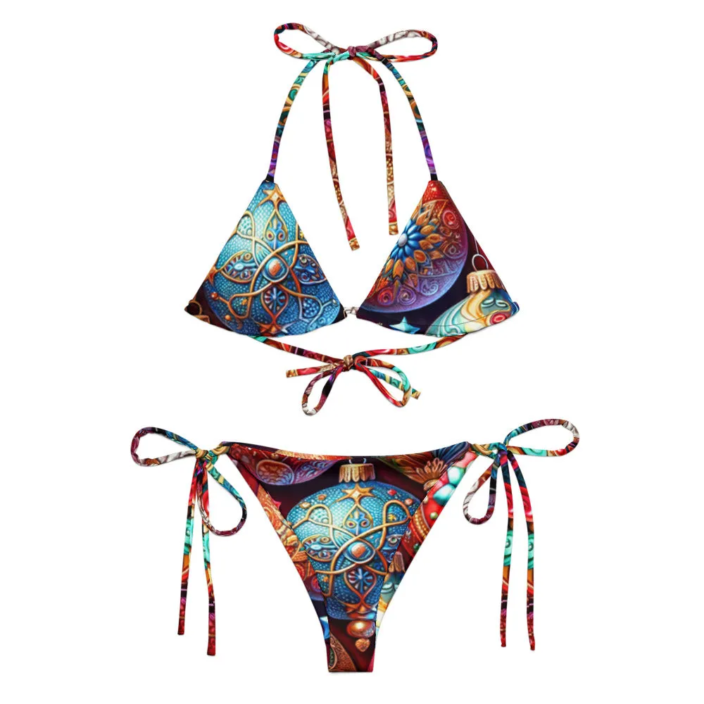 Whimsical Winter Wear String Bikini