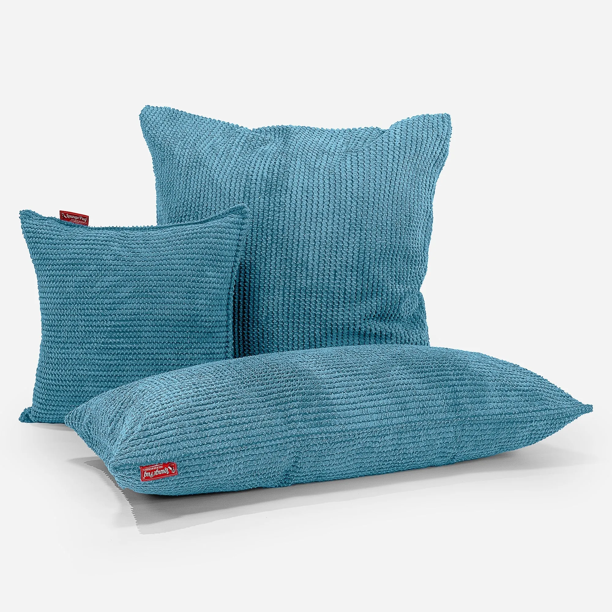 XL Rectangular Support Cushion Cover 40 x 70cm - Pom Pom Aegean Blue