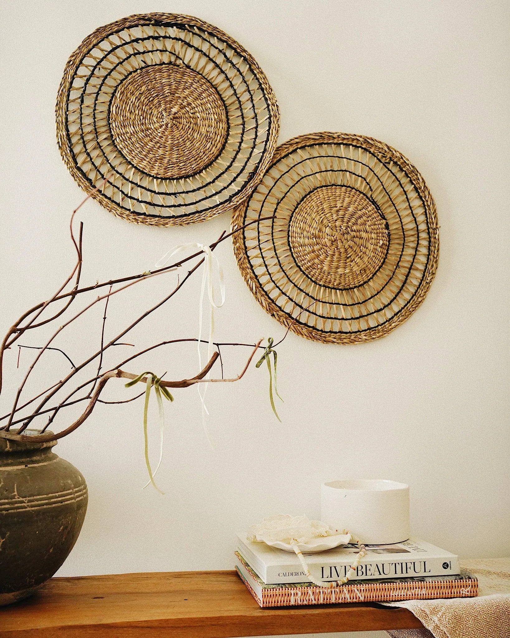 Yara Basket Wall Hanging Set of 2 By CallaForma